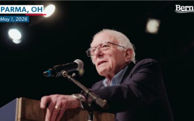 Democrats’ “close the deal” campaigner is an 85-year-old senile old coot (Bernie Sanders)