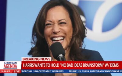 Cackling Kamala Harris’s “No Bad Ideas” inspiration is all ‘storm’ and no ‘brain’