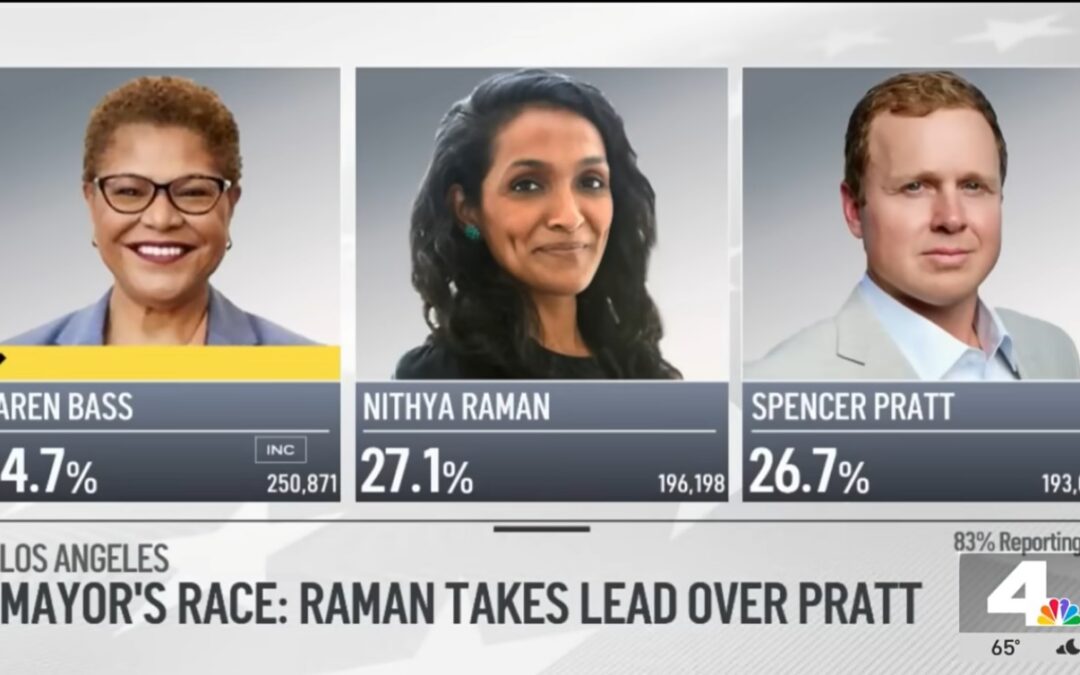 Nithya Raman overtakes Spencer Pratt in L.A. mayoral race