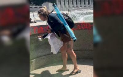 Woman Charged for Allegedly Vandalizing WWII Memorial Released from Jail on Judge’s Orders